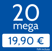 Adsl 20 Mega a 19,90 €/mese